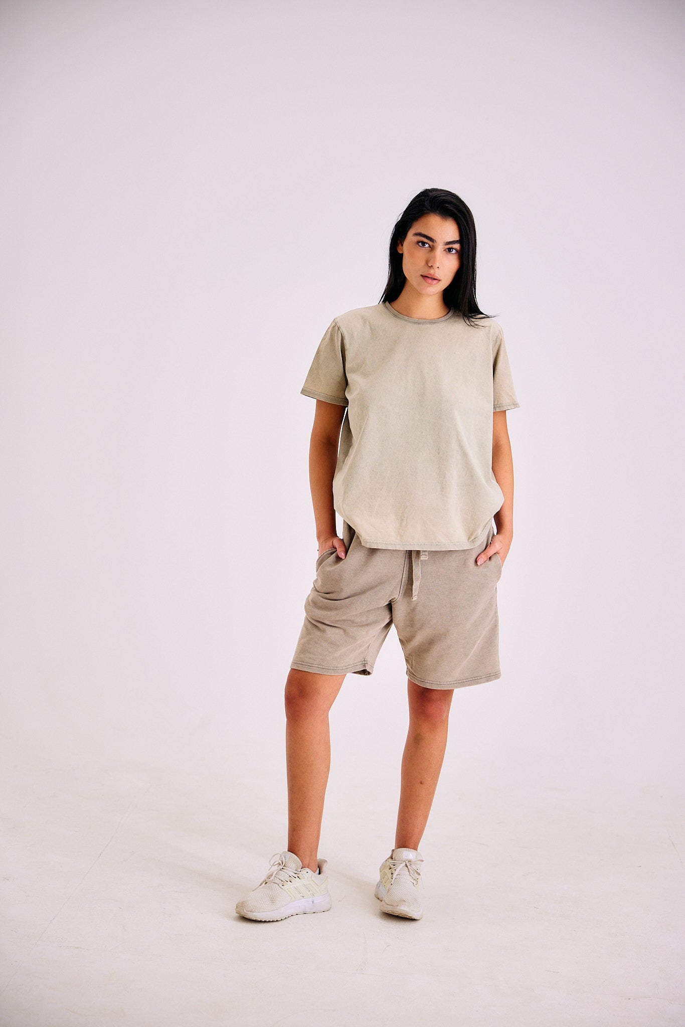 23 Stone Wash Shorts - Sand