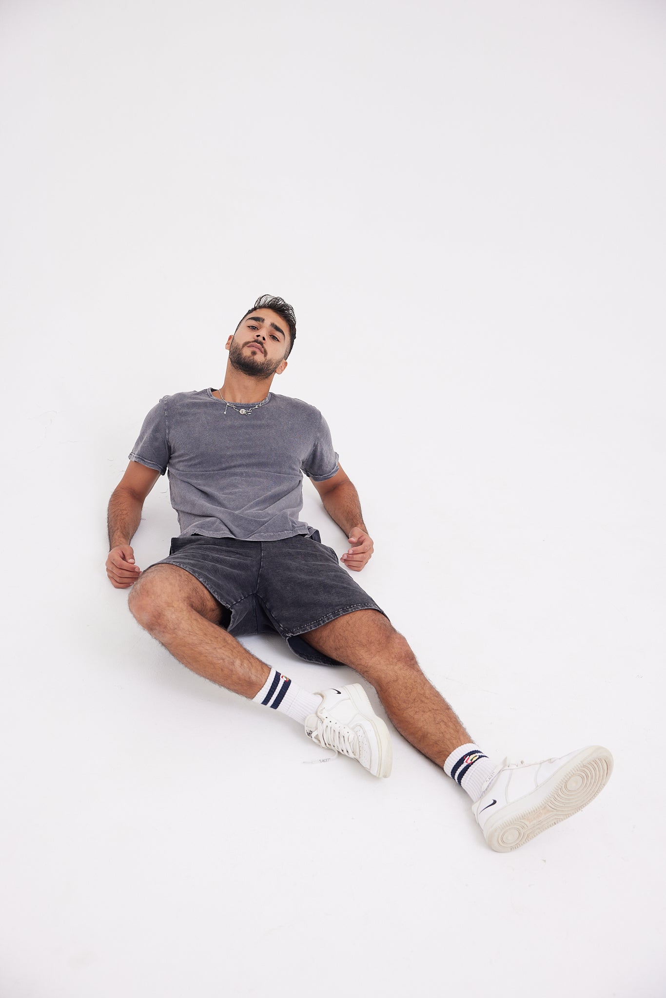 Stone Wash T-shirt - Dark Grey