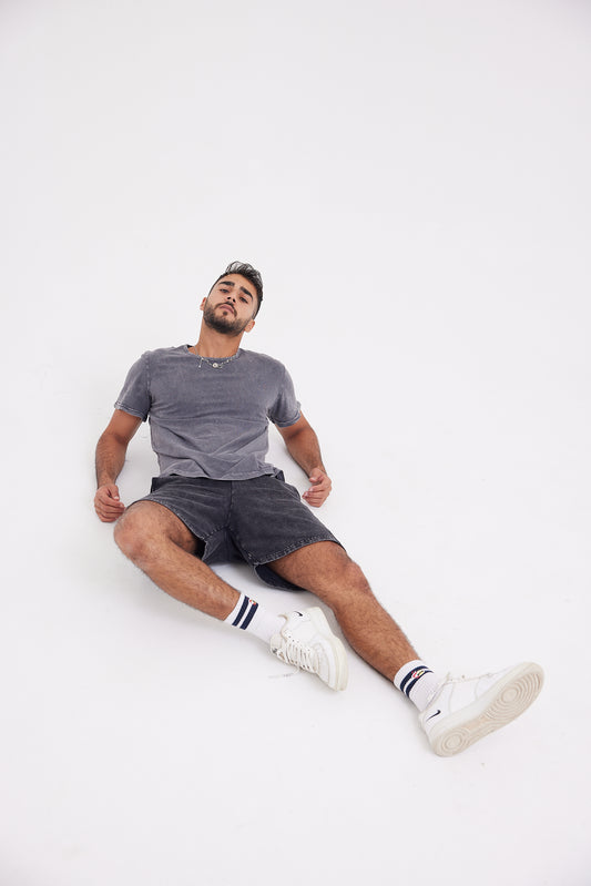 Stone Wash T-shirt - Dark Grey