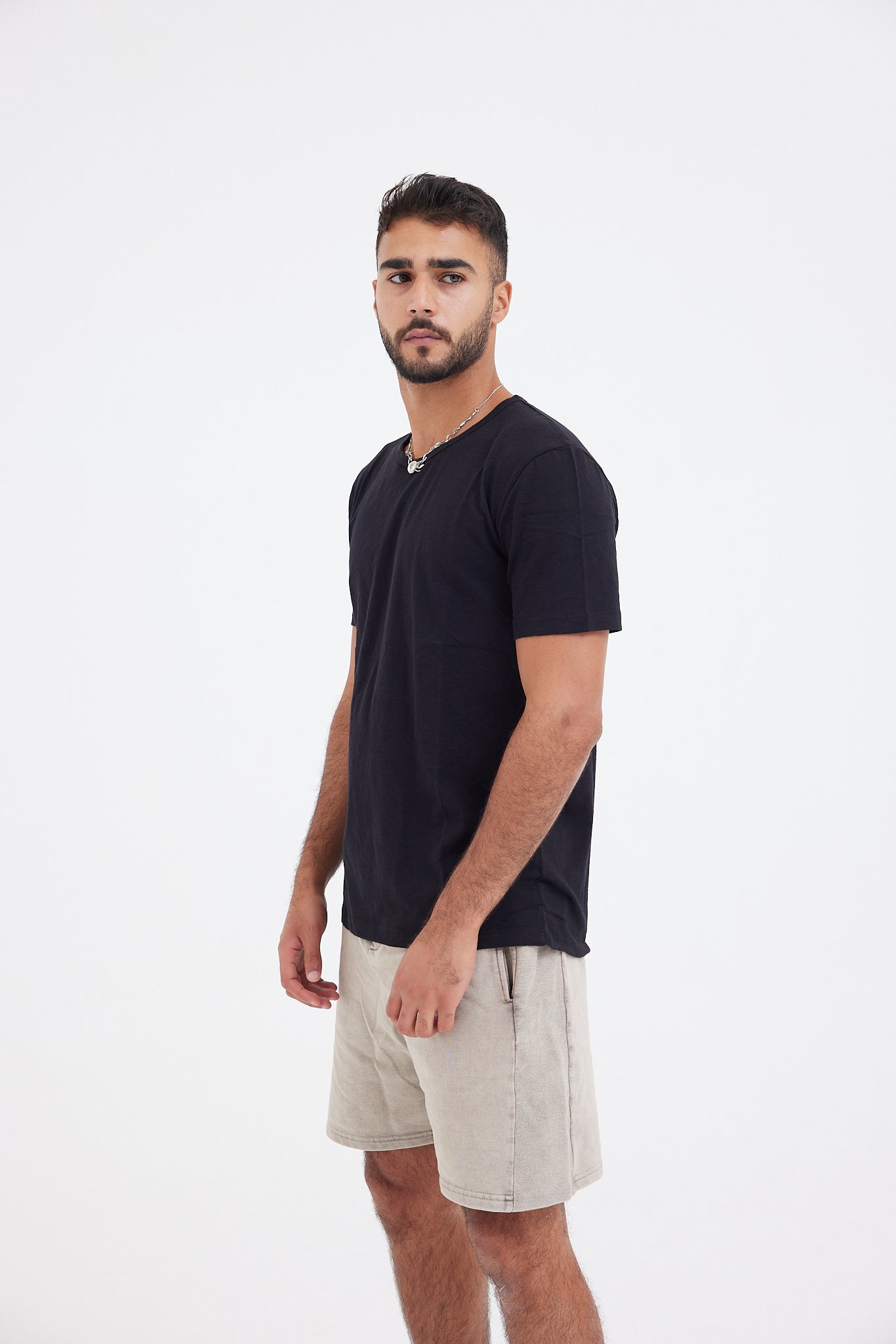 Lofty Linen T-shirt - Black