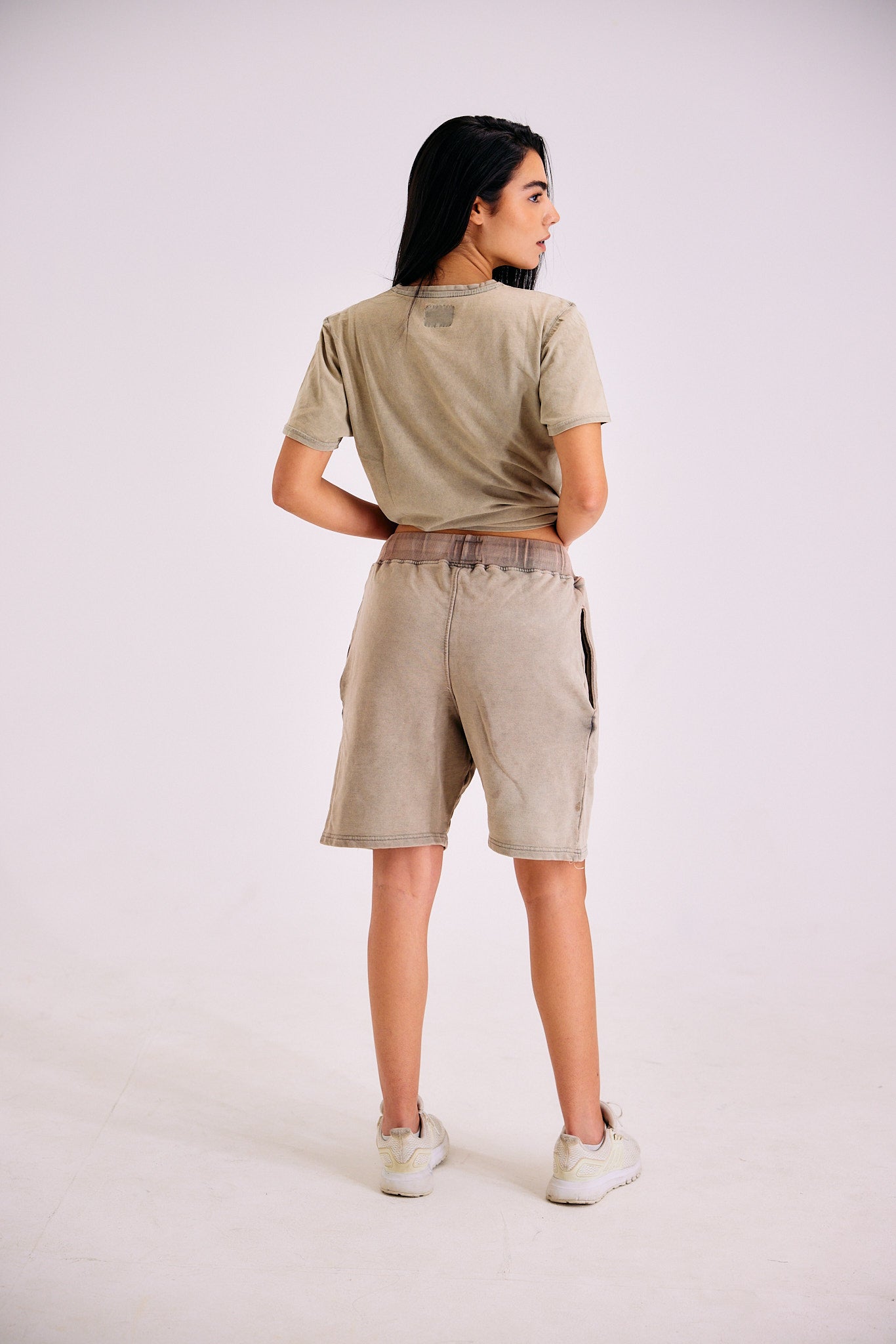 23 Stone Wash Shorts - Sand