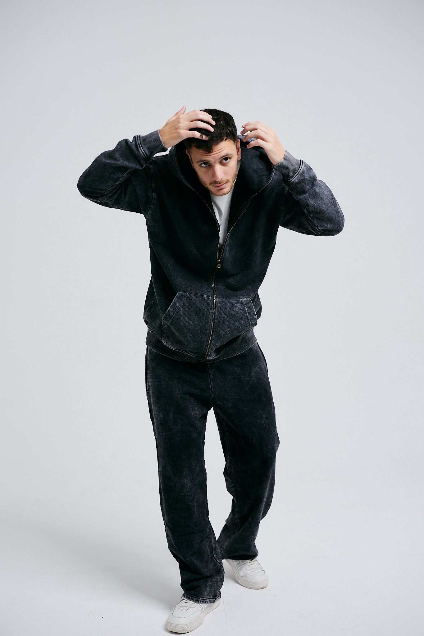 Charcoal Zip Up