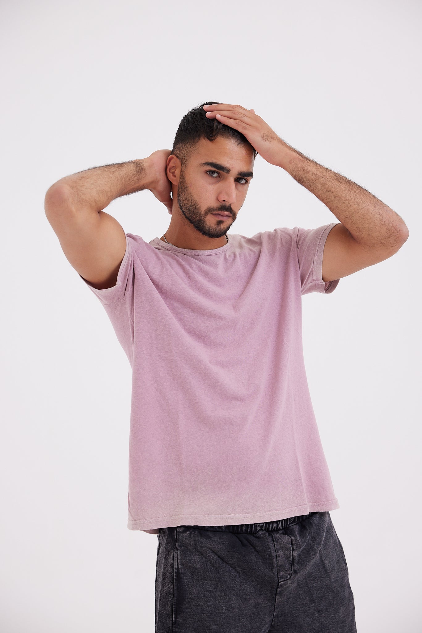 Stone Wash T-shirt - Coral