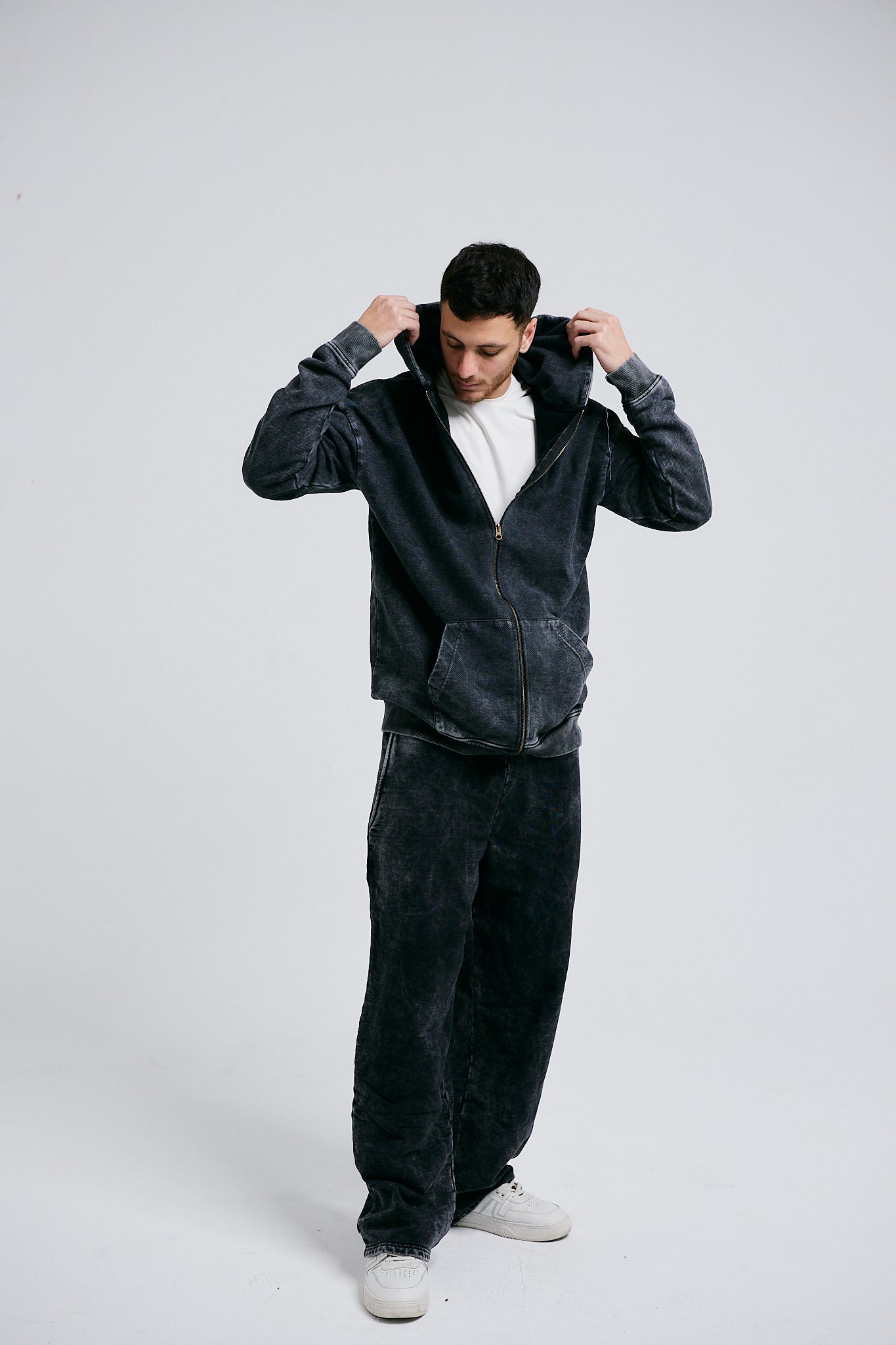 Charcoal Zip Up