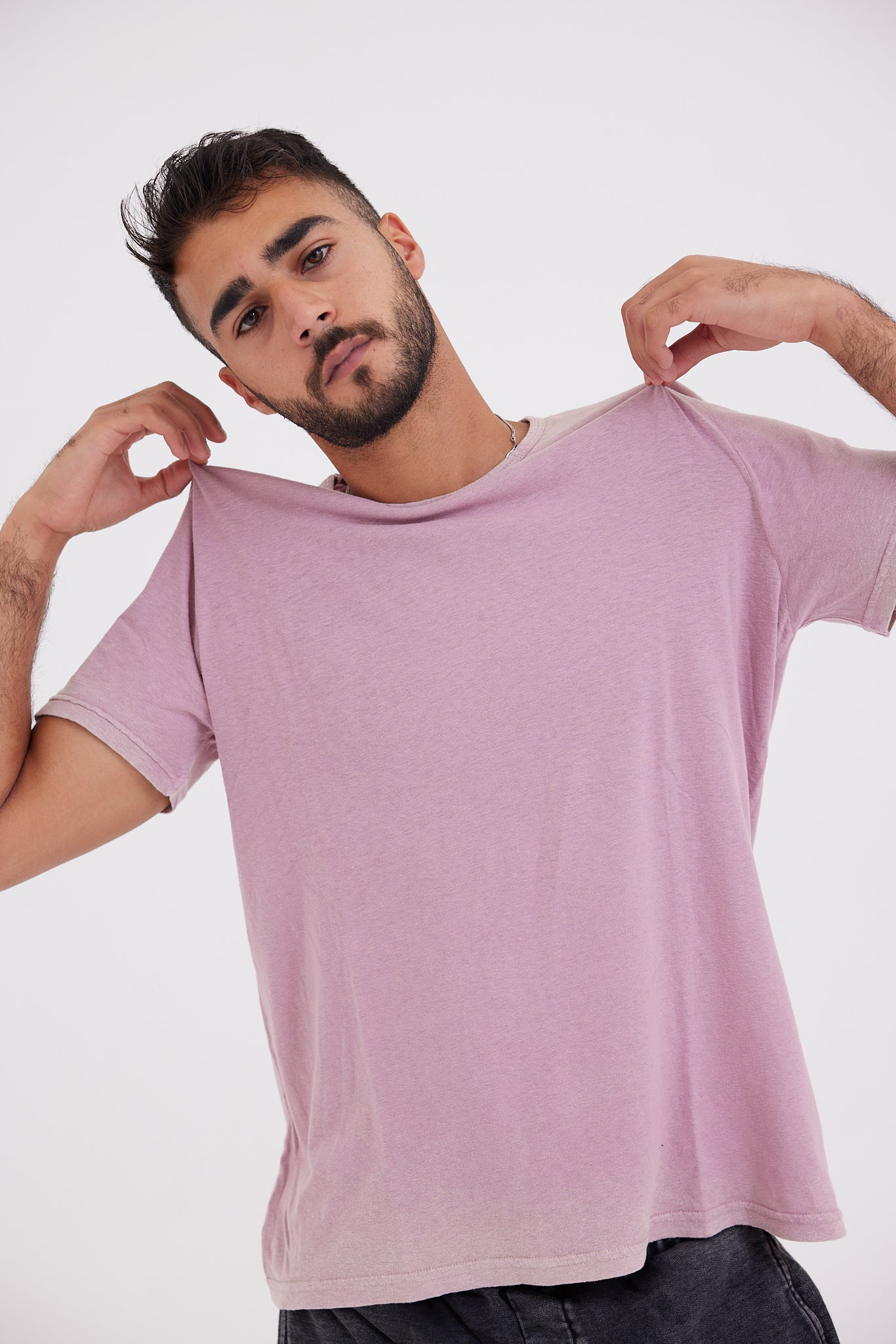 Stone Wash T-shirt - Coral