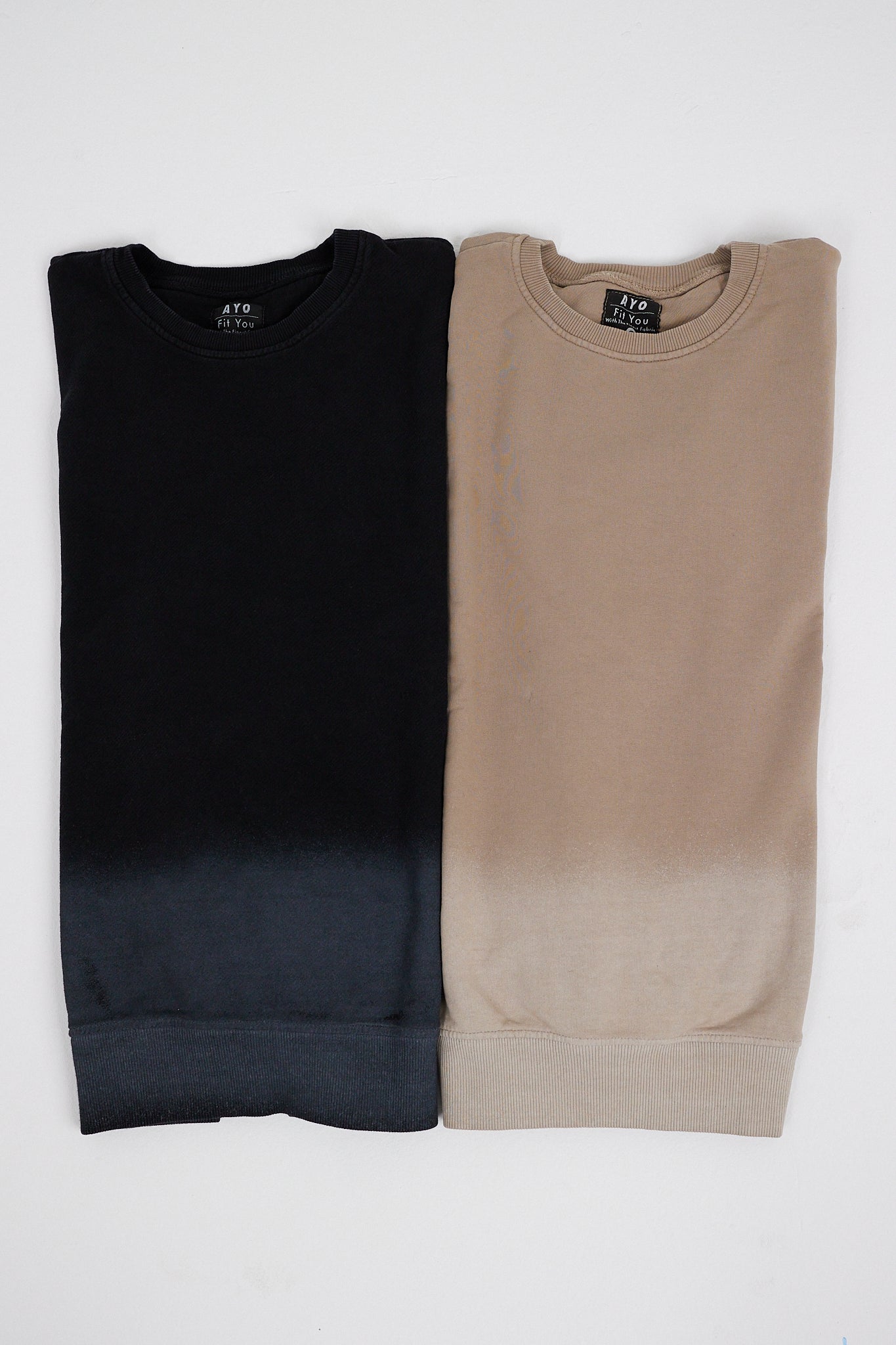 Fade Crew Neck Sweatshirt - Black