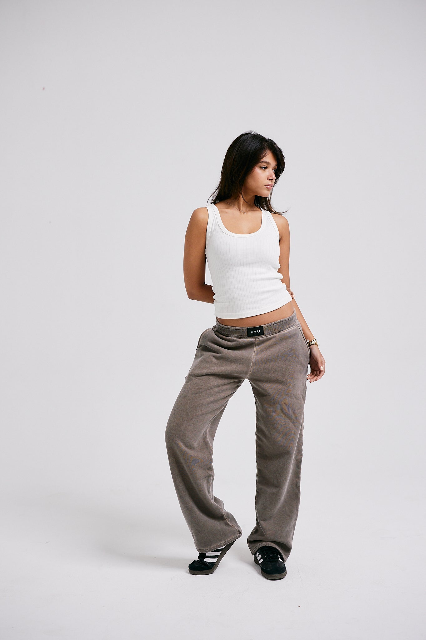 Acid Sweatpants - Rock Brown