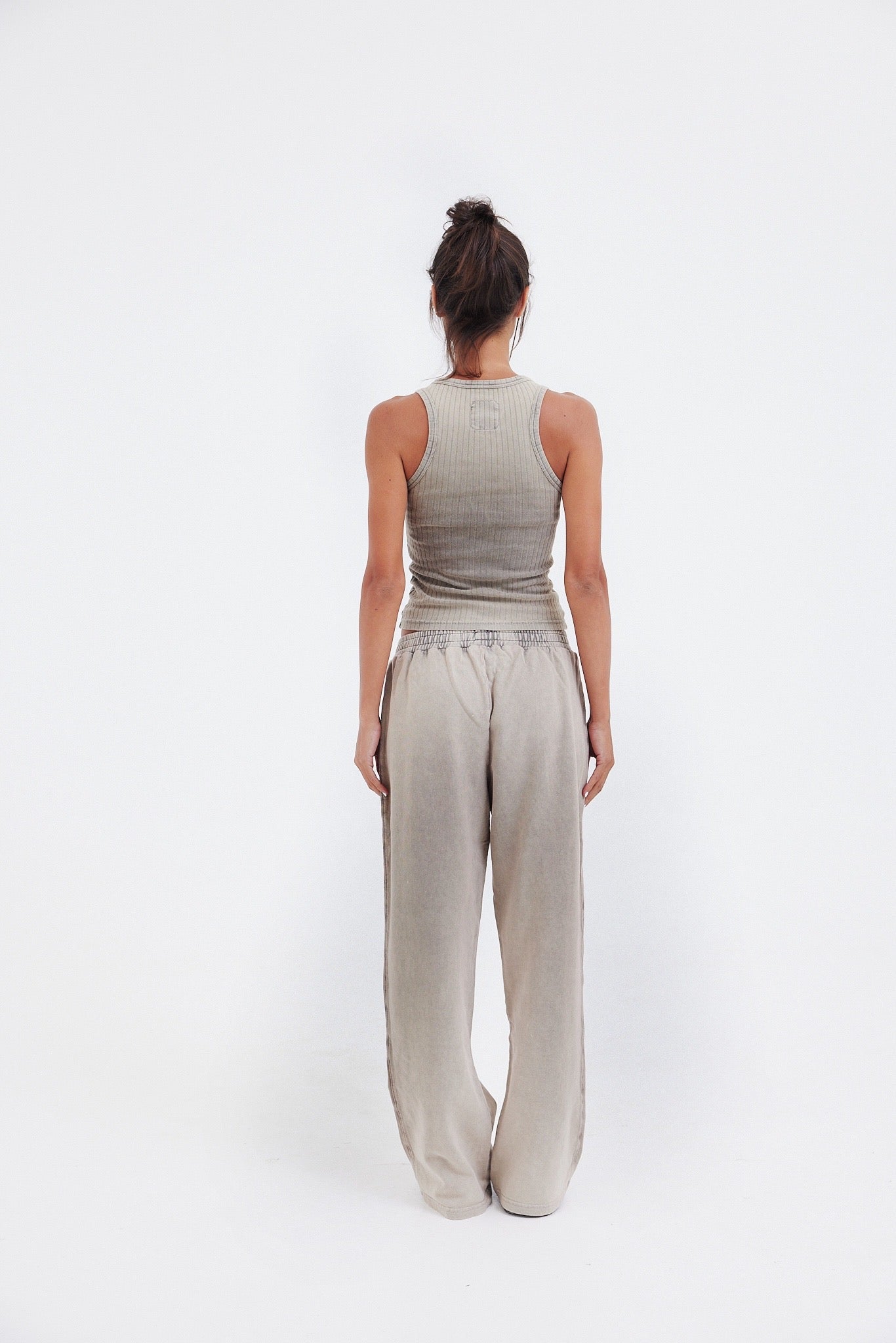 Stone Wash Sweatpants - Sand