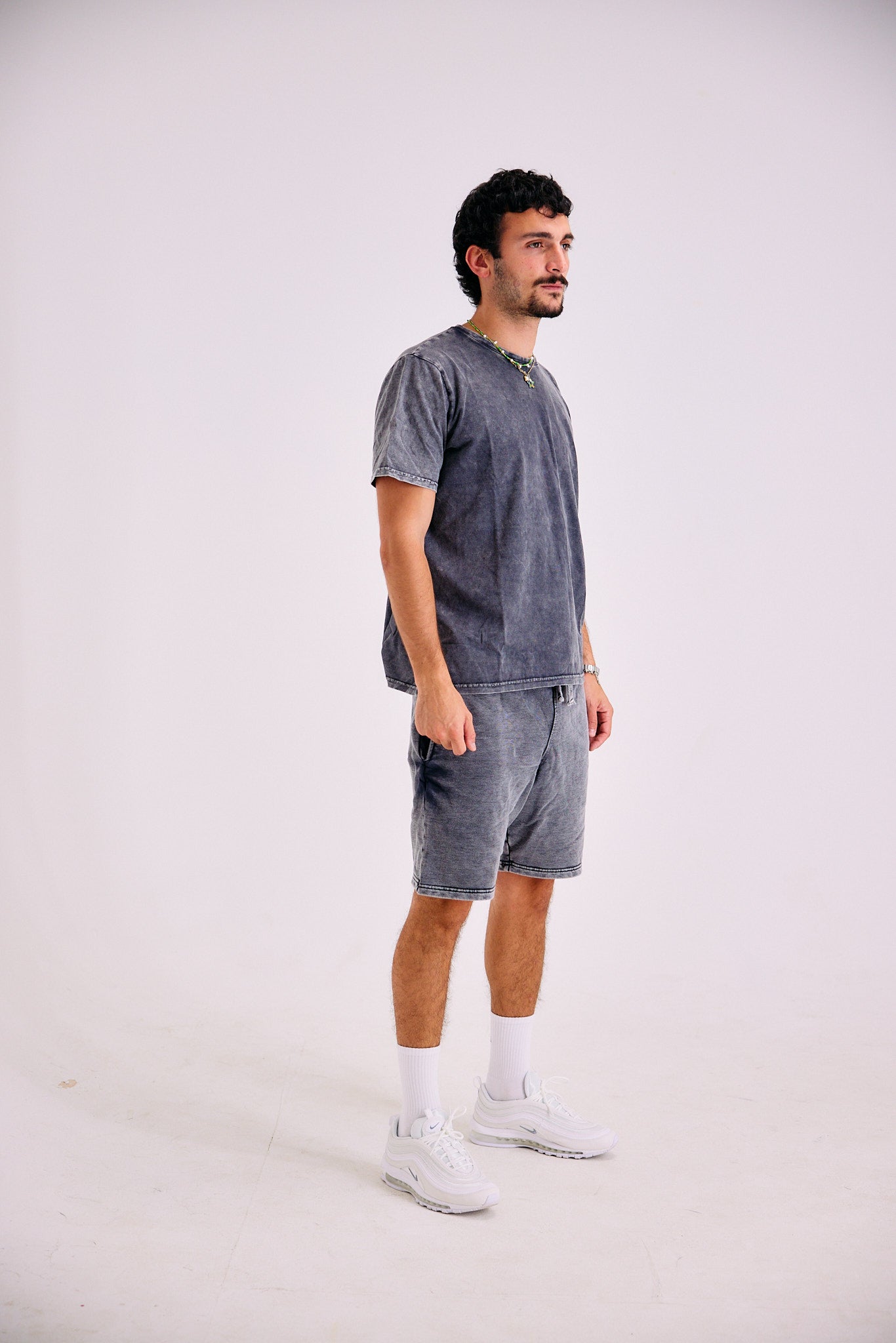 23 Stone Wash Shorts - Grey