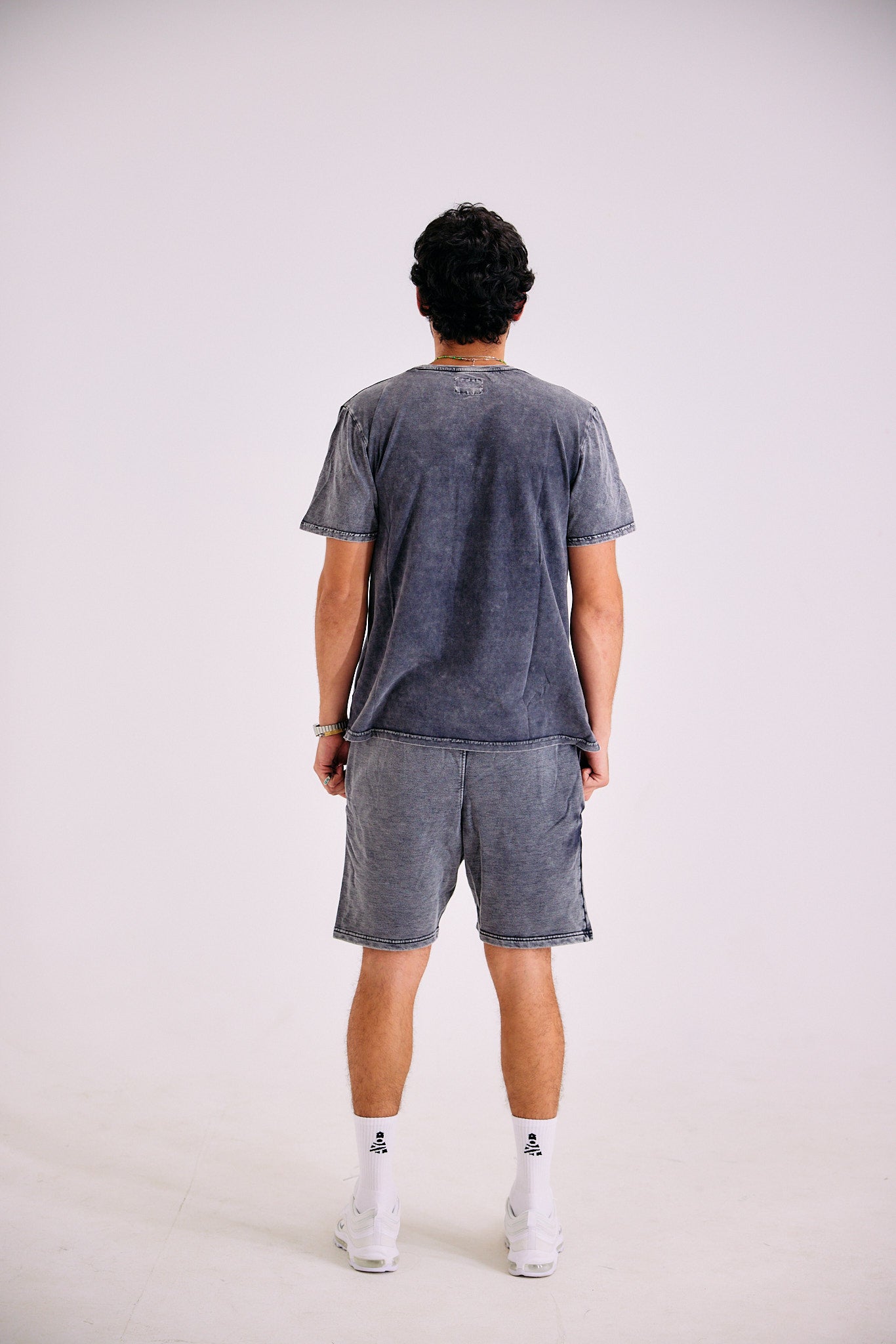 23 Stone Wash Shorts - Grey
