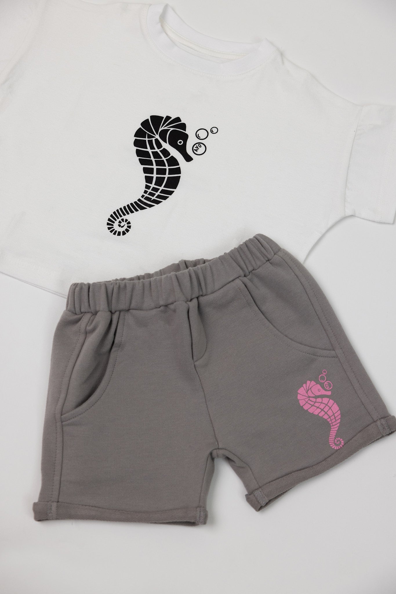 Kids' Sea Horse Shorts - Pitbull Blue