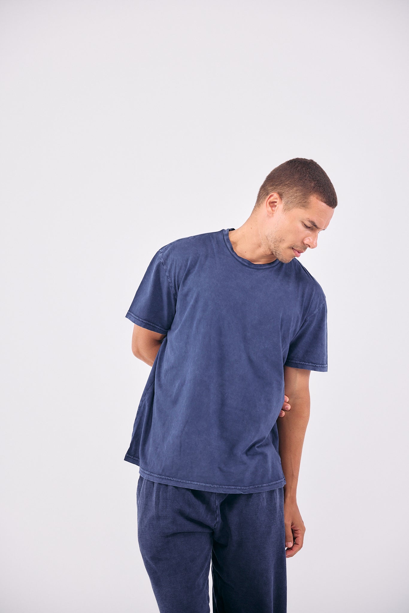 Stone Wash T-shirt NAVY