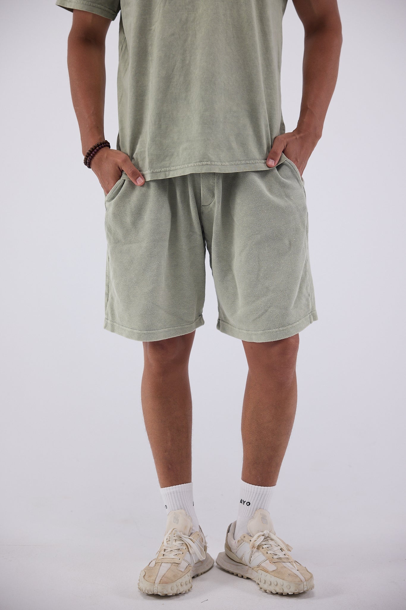 Washed Comfort Shorts - IVORY
