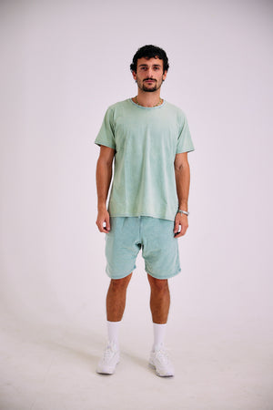 23 Stone Wash Shorts - Aqua