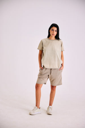 23 Stone Wash Shorts - Sand