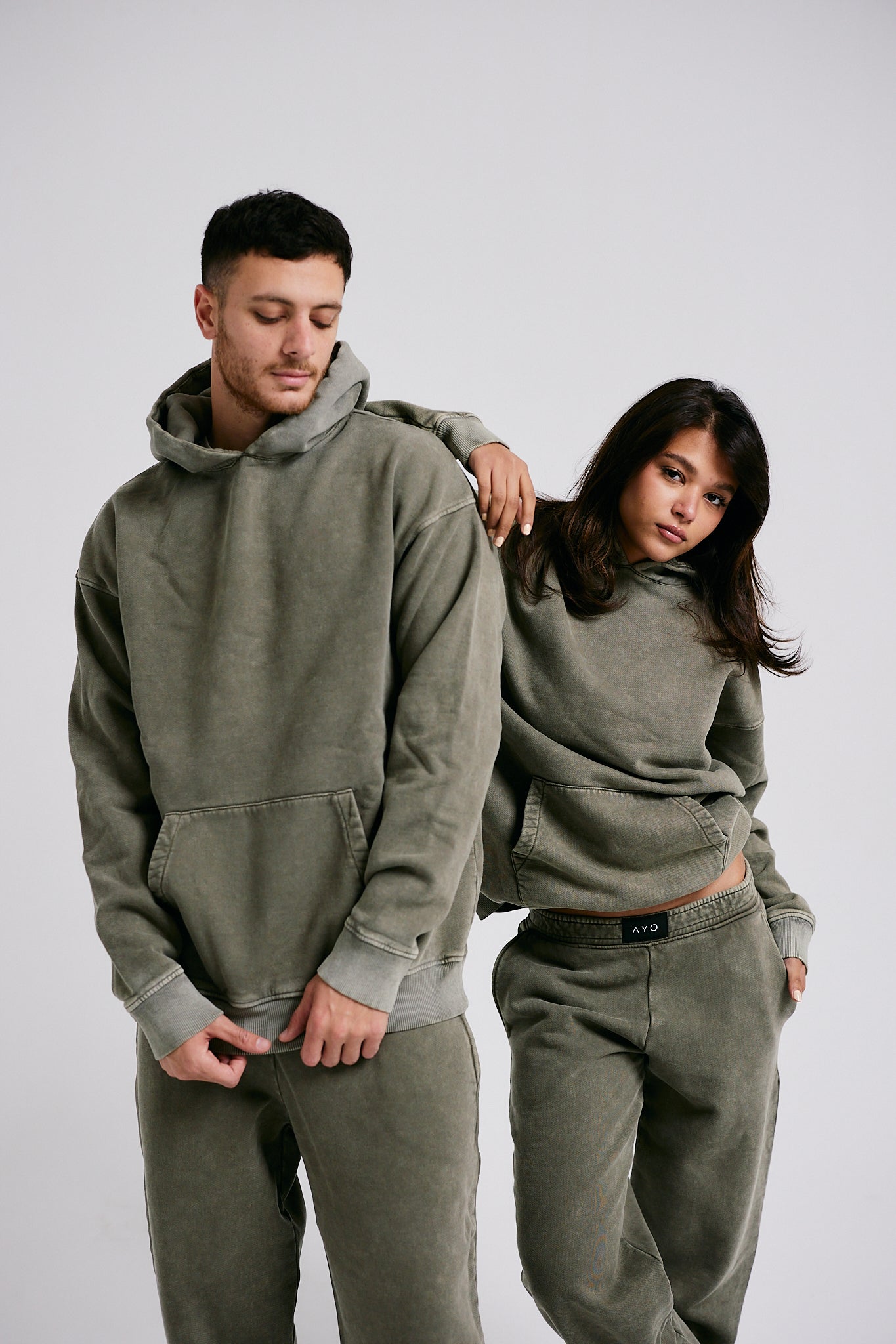 Acid Hoodie - Olive