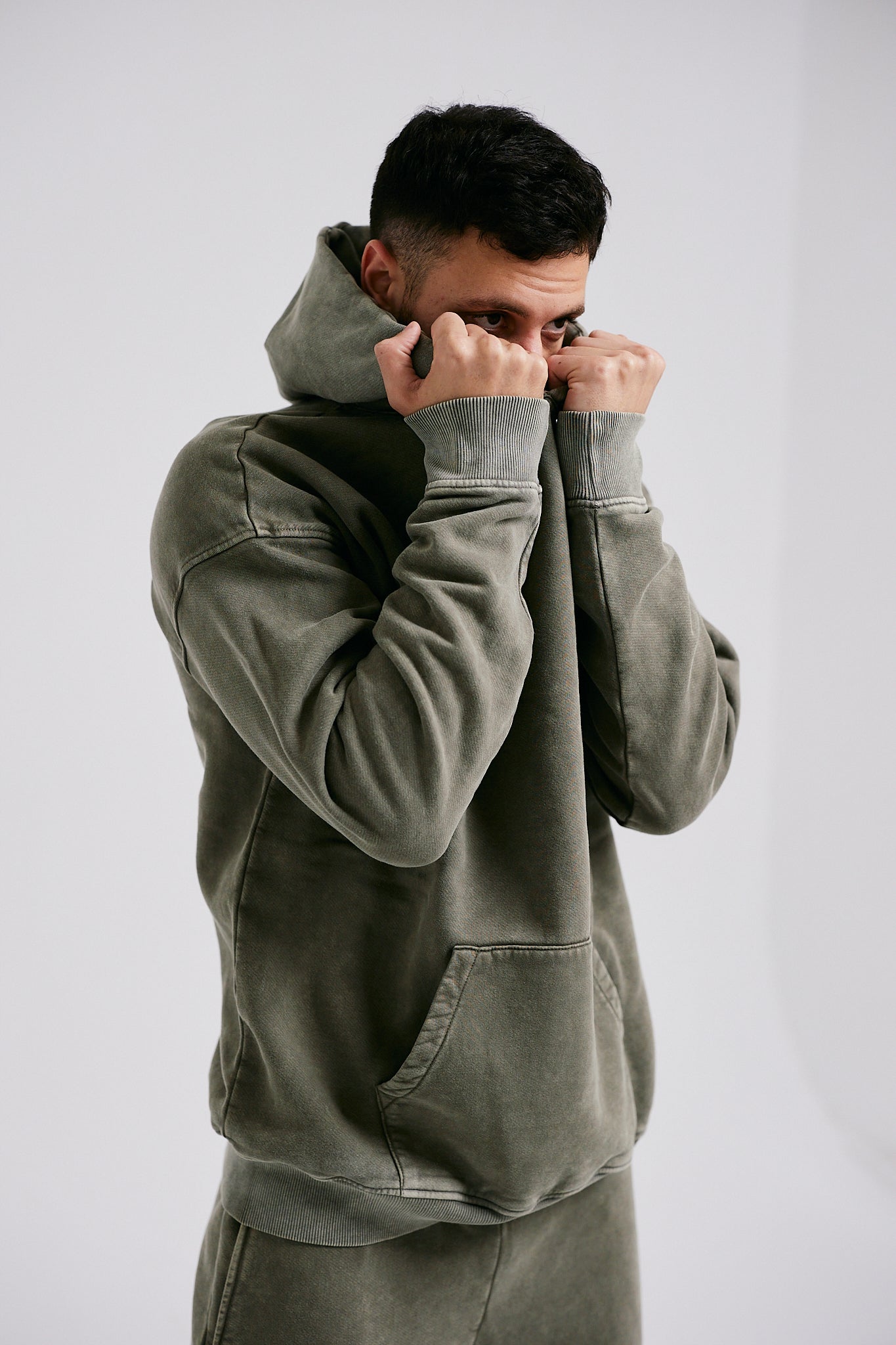 Acid Hoodie - Olive