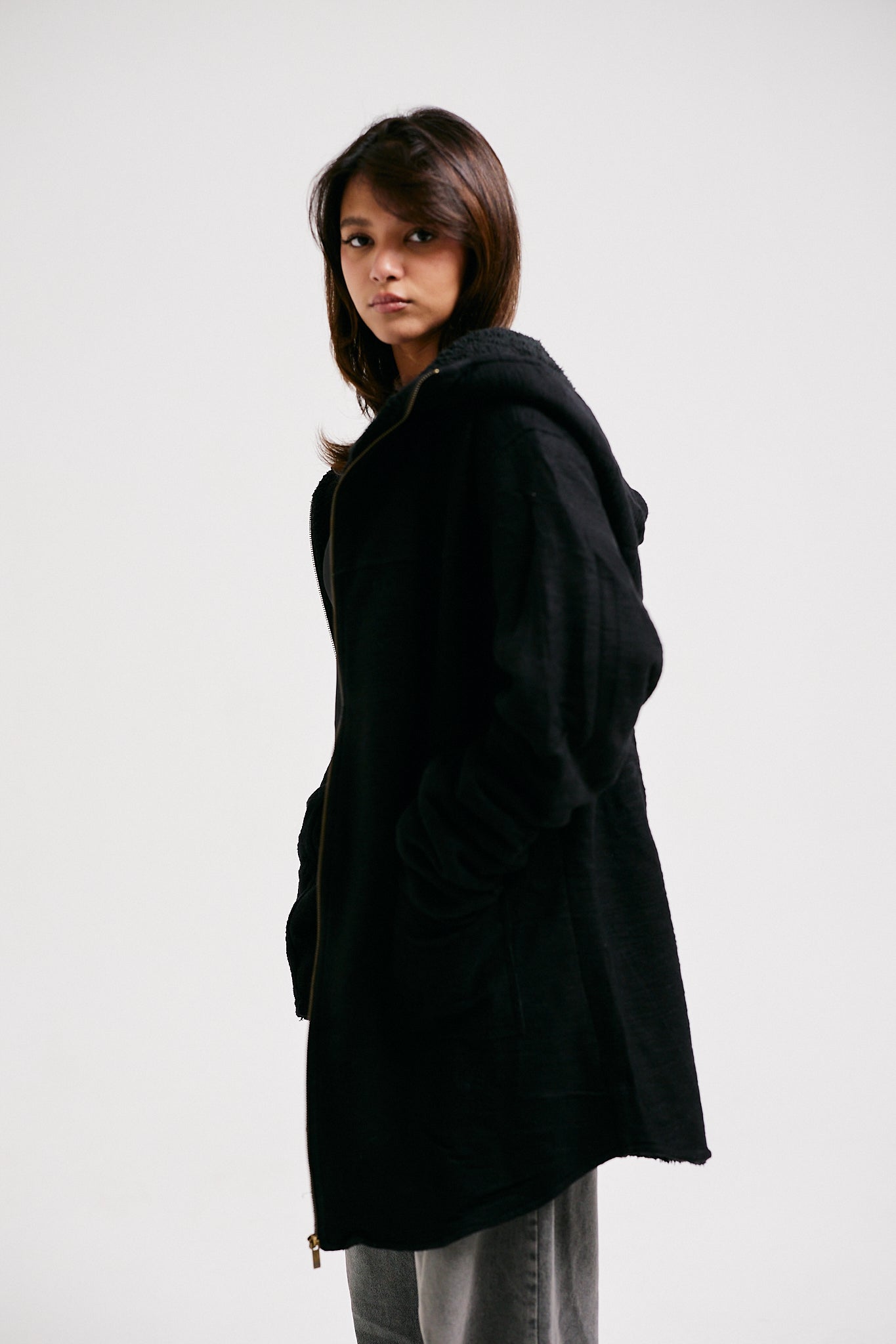 Cape Hoodie - Black