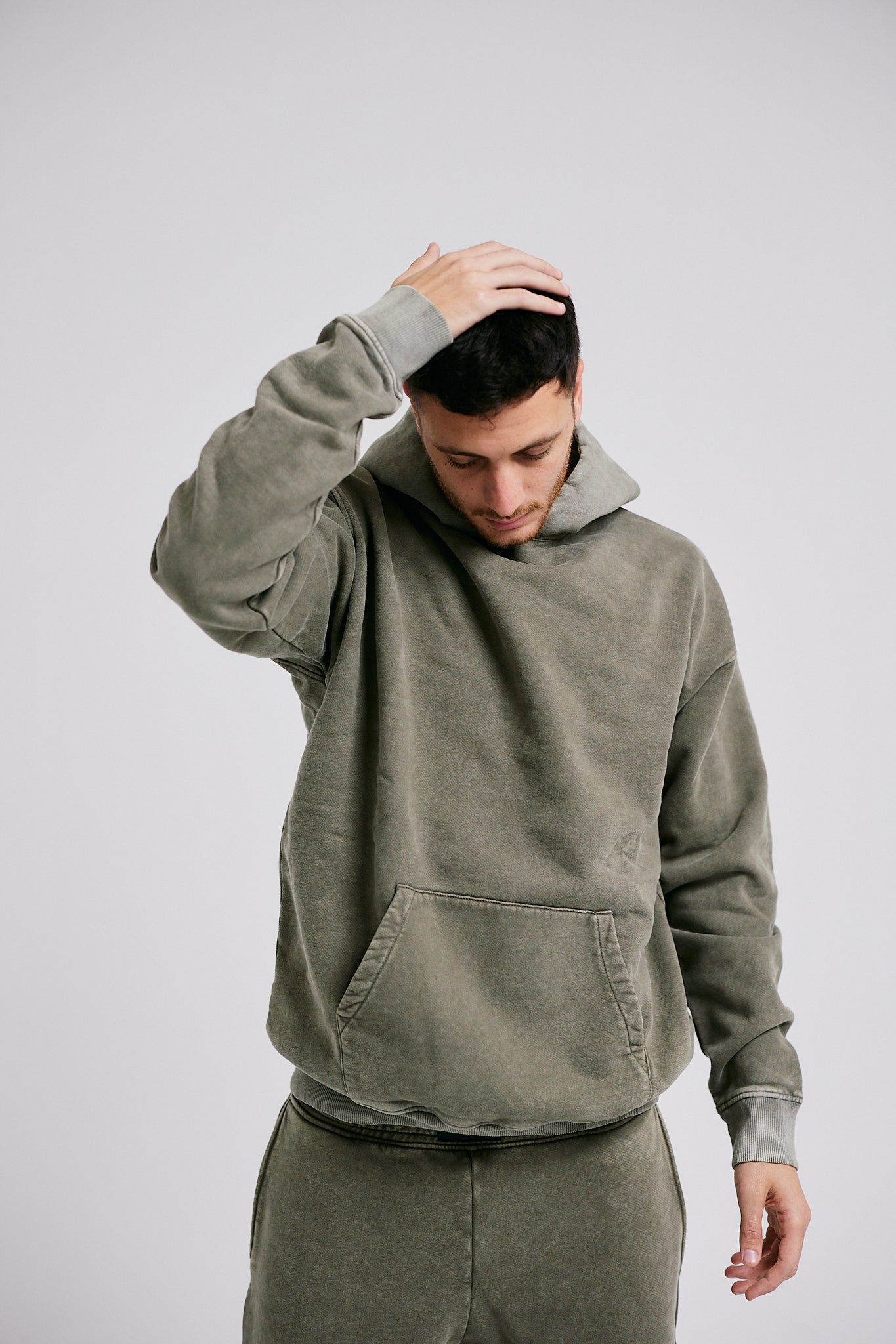 Acid Hoodie - Olive