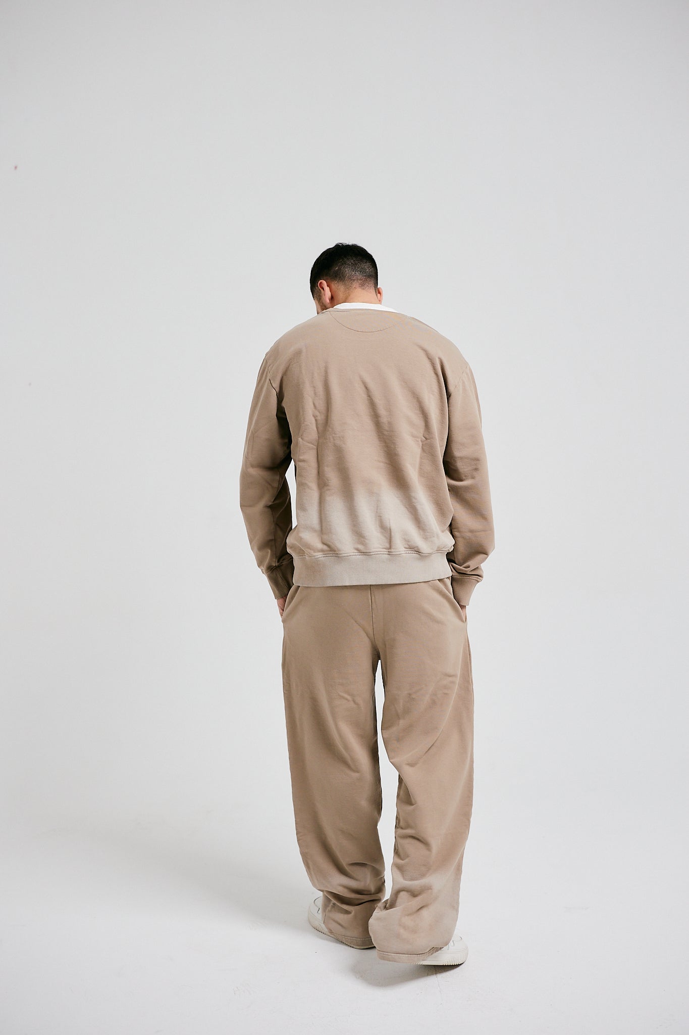 Fade Crew Neck Sweatshirt - Sand