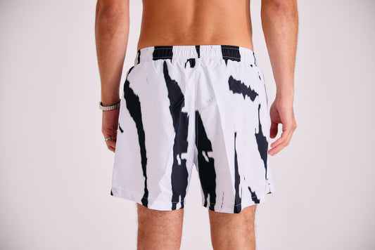 Swim Shorts - White Tiger