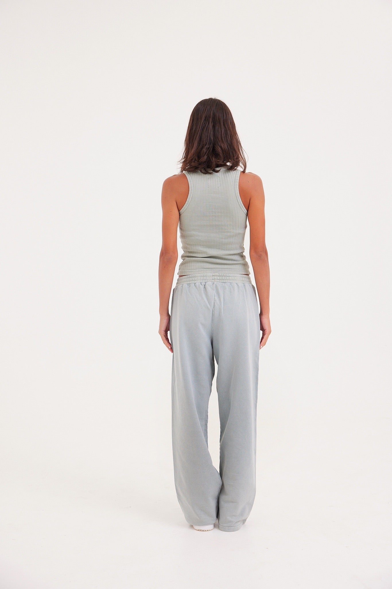 Stone Wash Sweatpants - Aqua