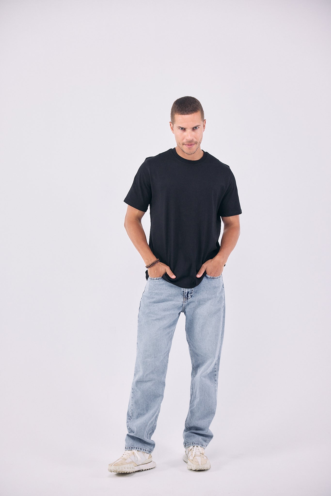 Crew Neck Classic T-Shirt - BLACK