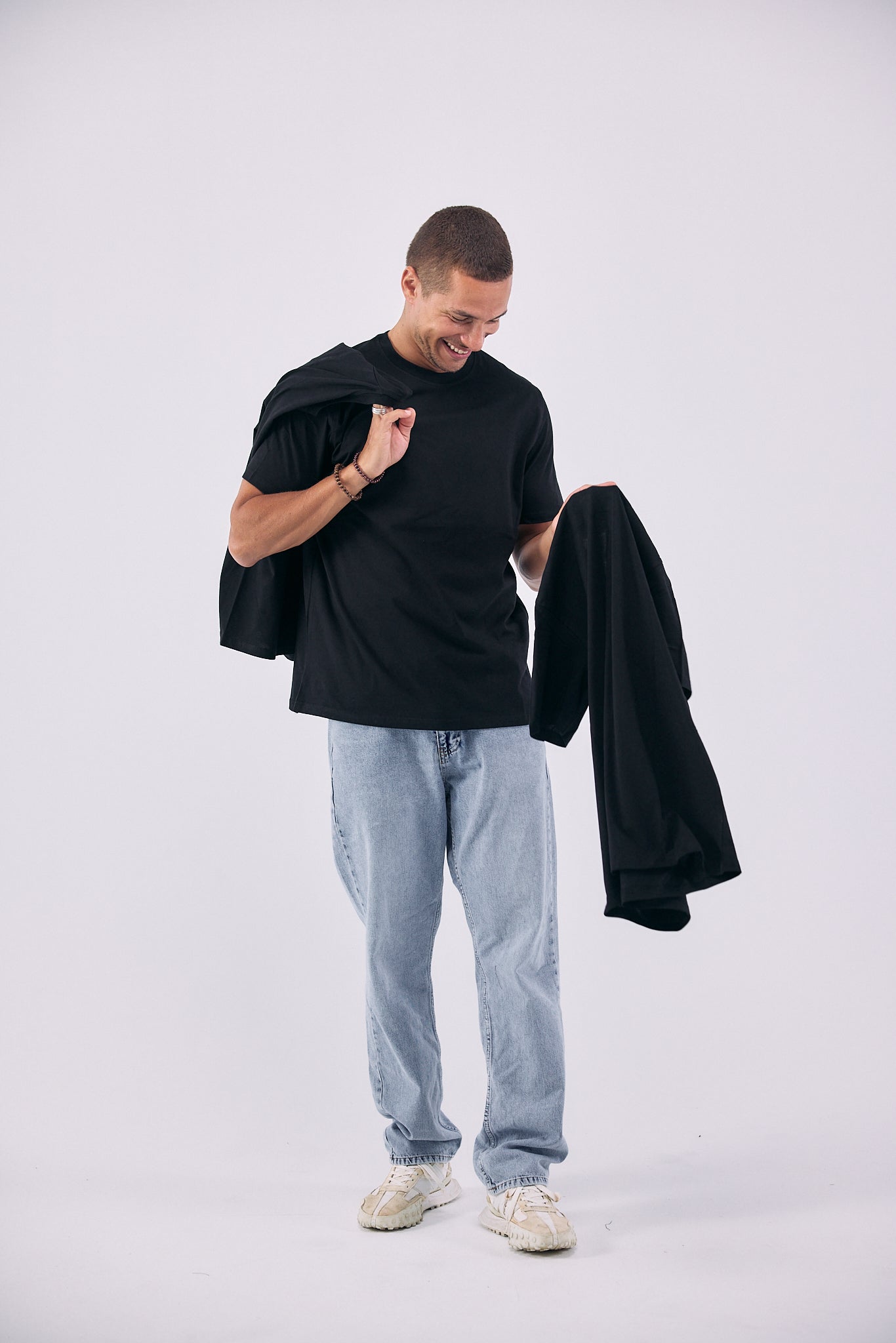 PACK of 3 Crew Neck Classic T-Shirt - BLACK