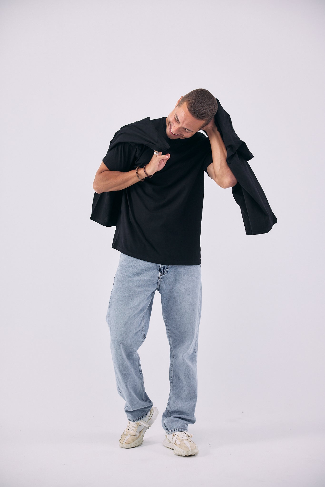 PACK of 3 Crew Neck Classic T-Shirt - BLACK
