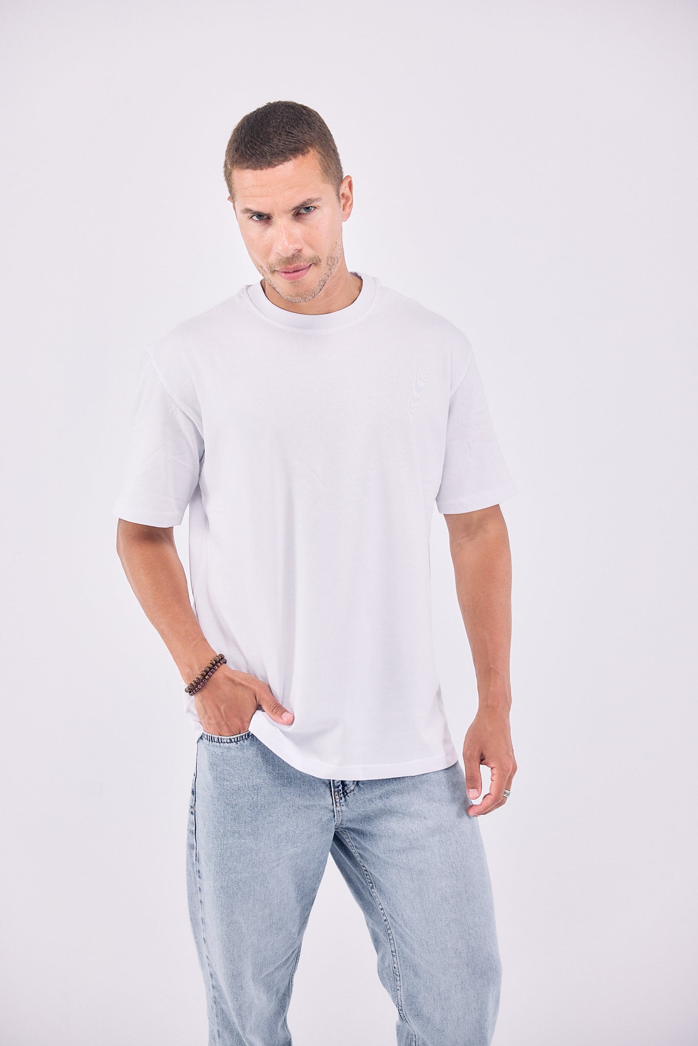 Mid Weight Box Fit T-Shirt - WHITE
