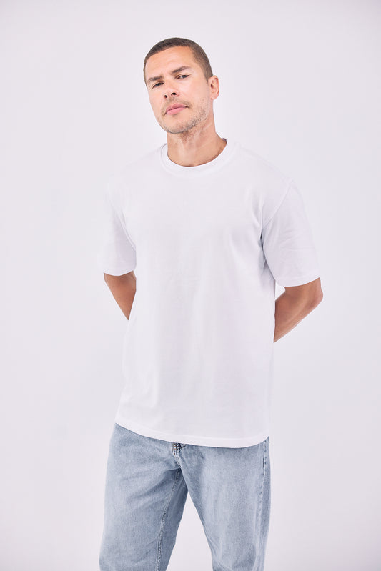 Mid Weight Box Fit T-Shirt - WHITE
