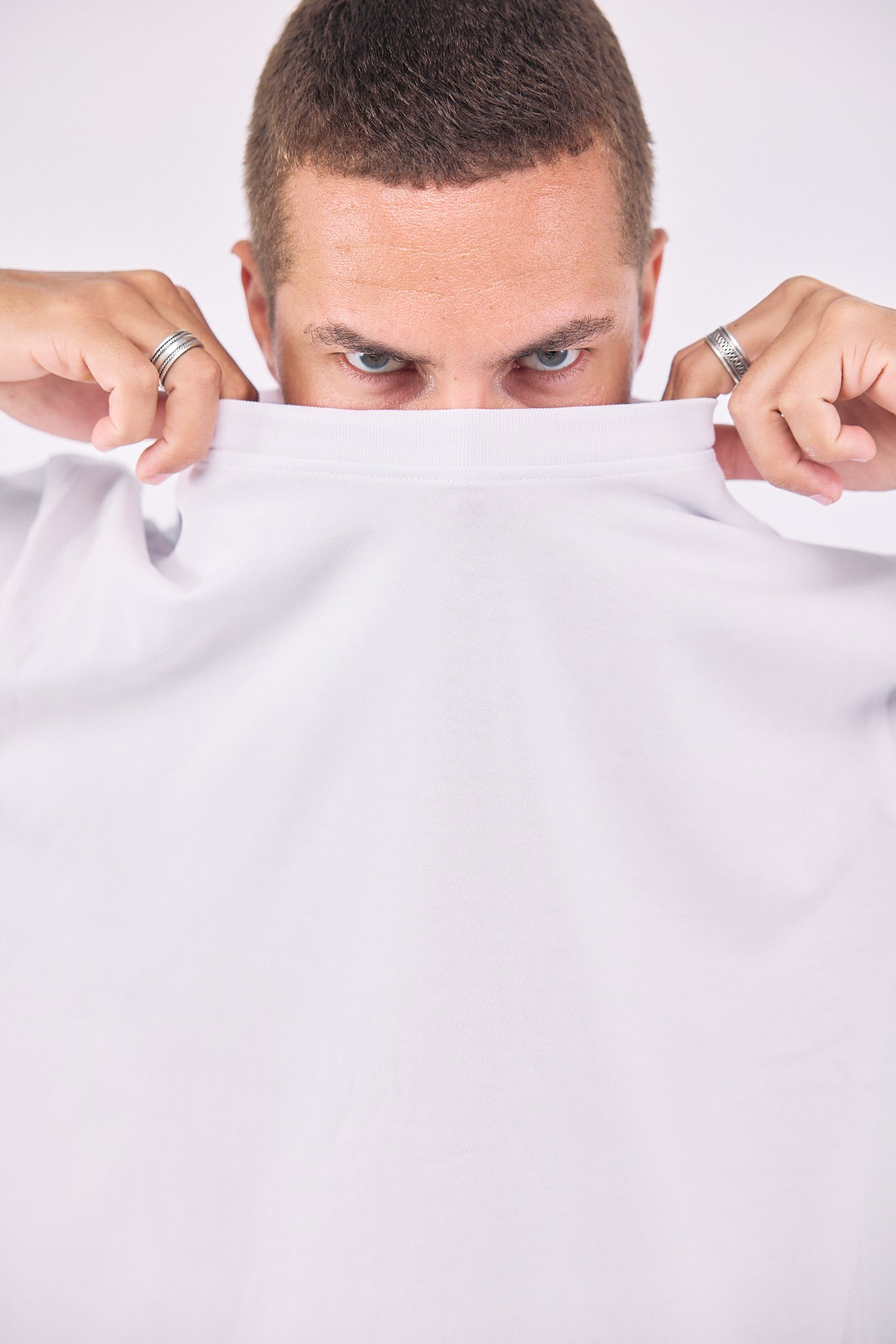 PACK of 2 Mid Weight Box Fit T-Shirt - WHITE