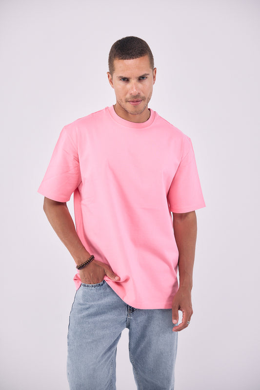 Mid Weight Box Fit T-Shirt - PINK