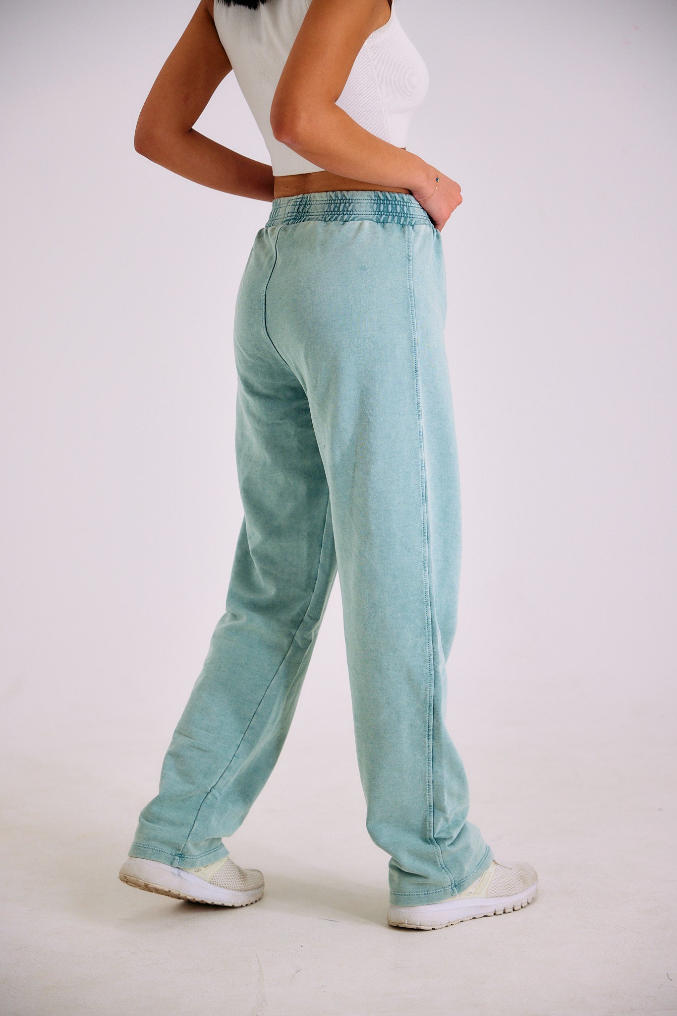 Stone Wash Sweatpants II - Aqua