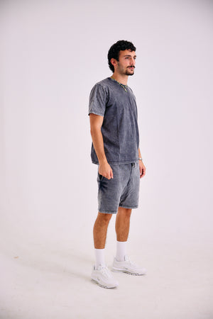 23 Stone Wash Shorts - Grey
