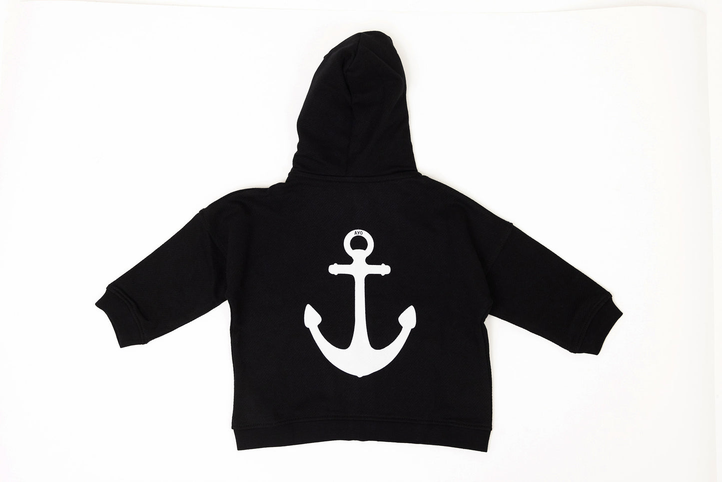 Kids' Anchor Zip Up - Black