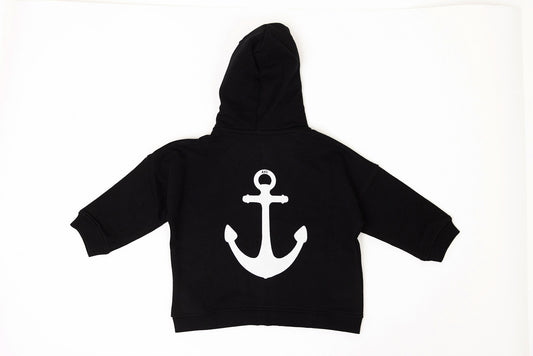 Kids' Anchor Zip Up - Black