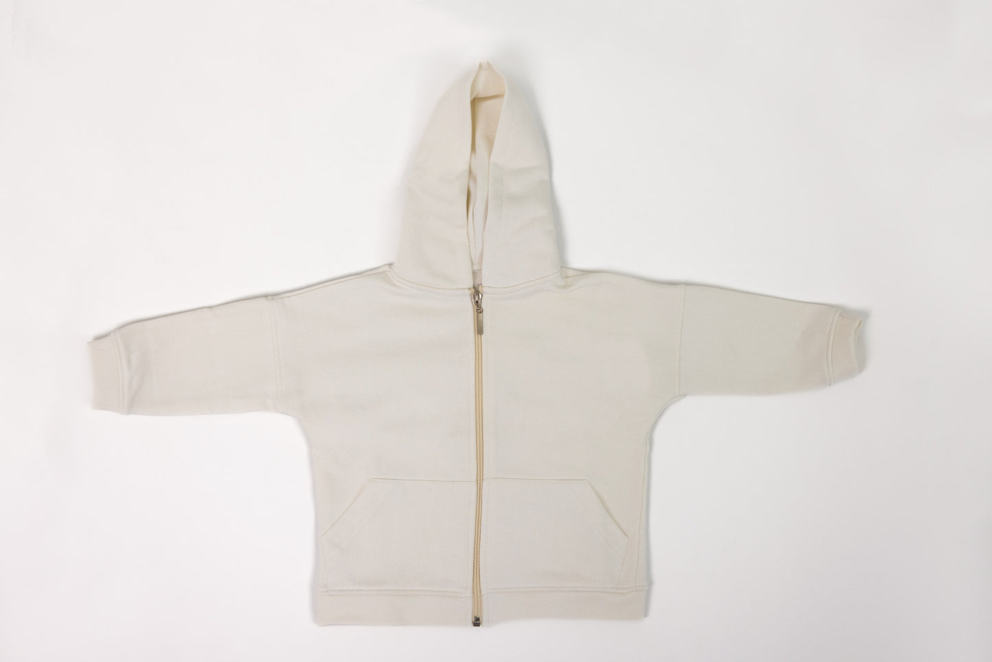 Kids' Fishbone Zip Up - Off White