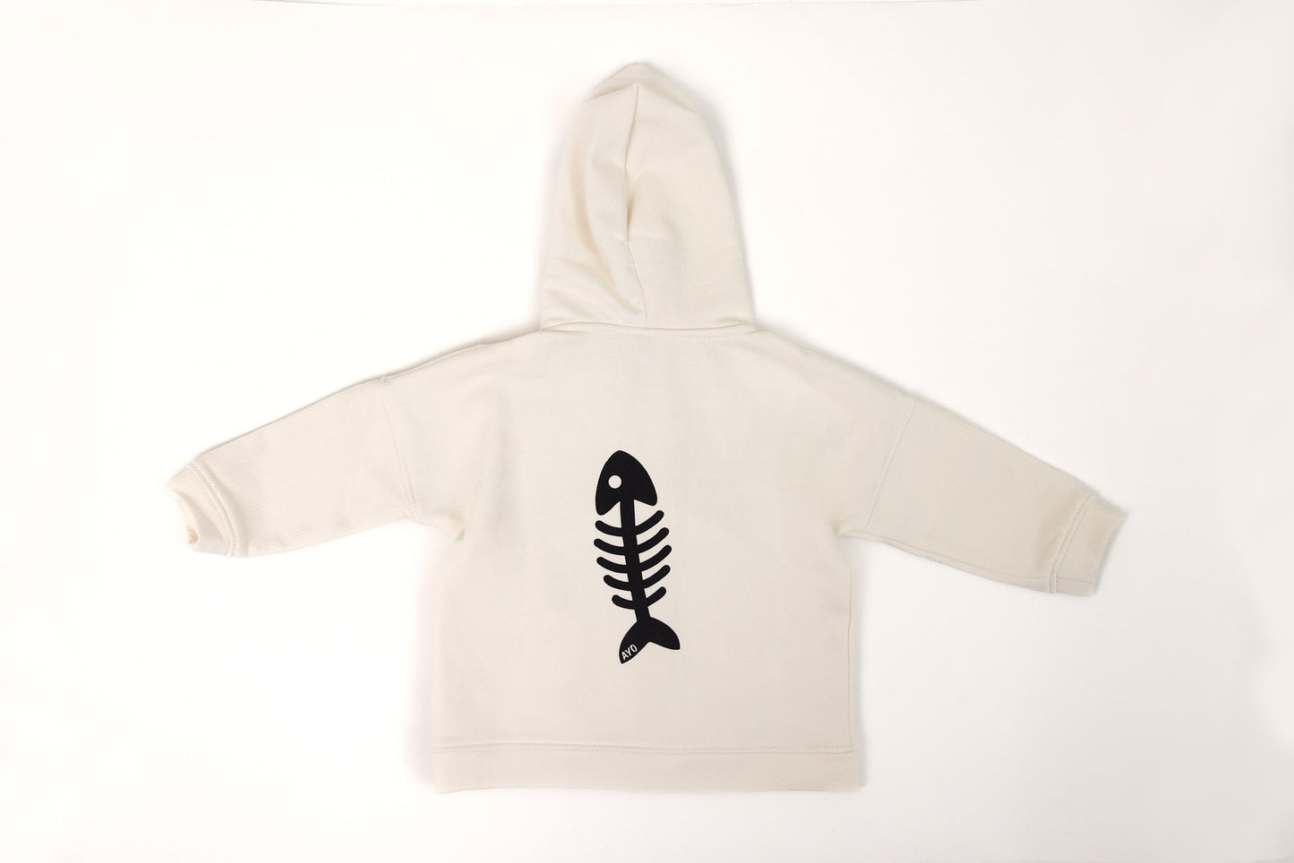 Kids' Fishbone Zip Up - Off White