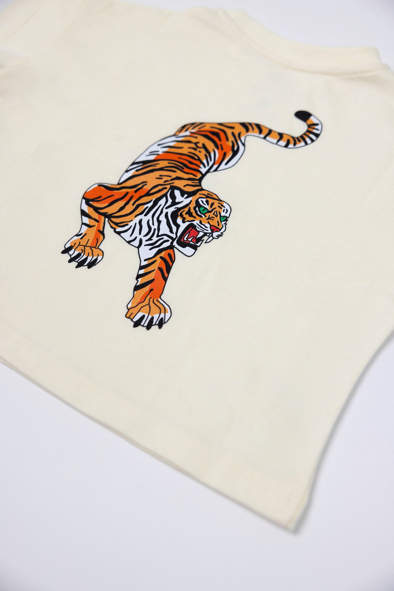 Kids' Tiger T-shirt - Cream