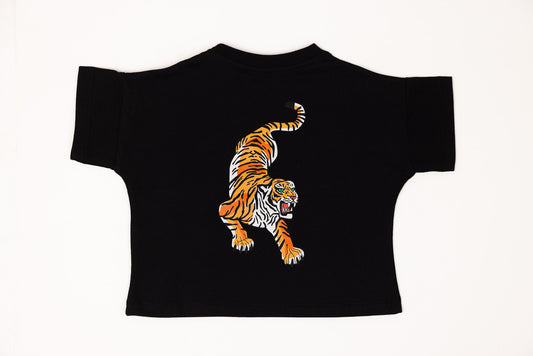 Kids' Tiger T-shirt - Black