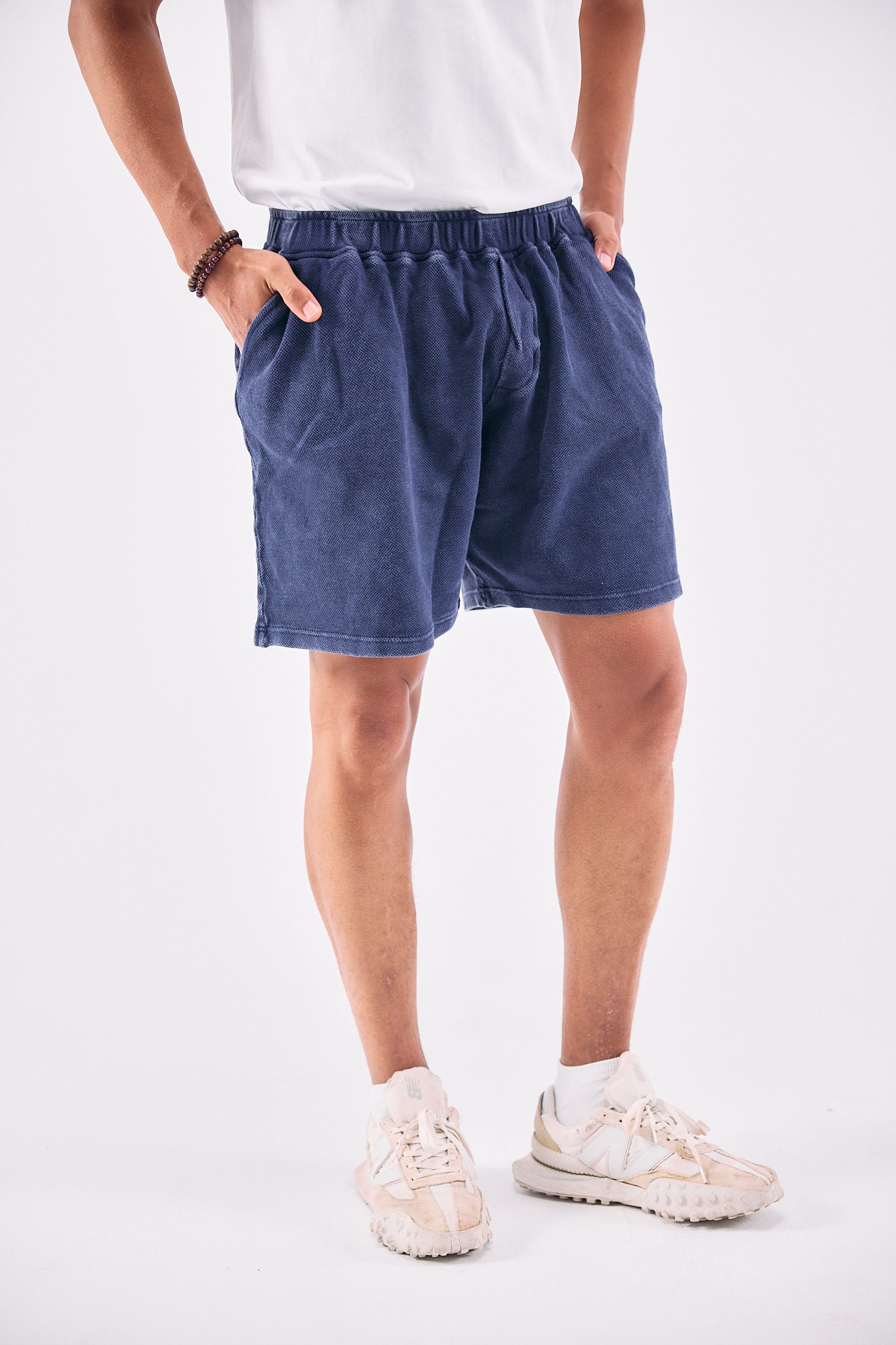 Washed Comfort Shorts - NAVY