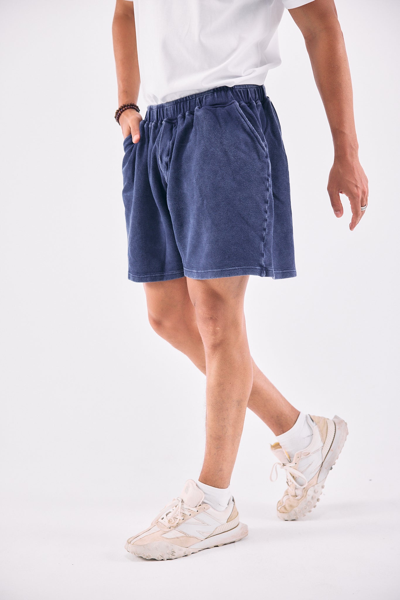 Washed Comfort Shorts - NAVY