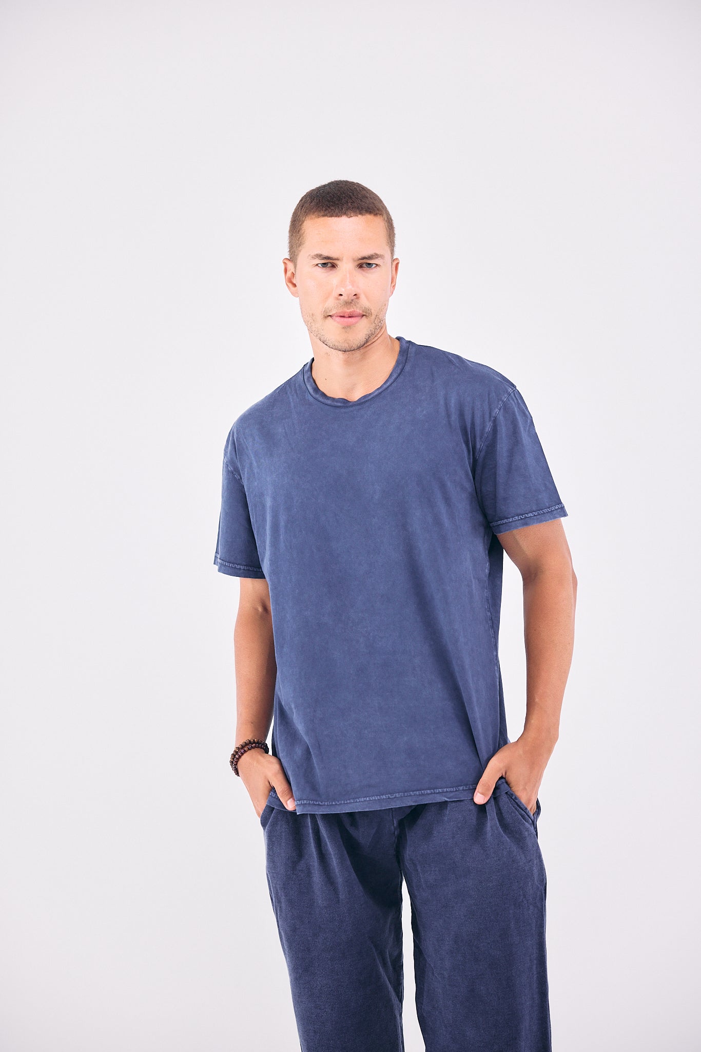 Stone Wash T-shirt  NAVY