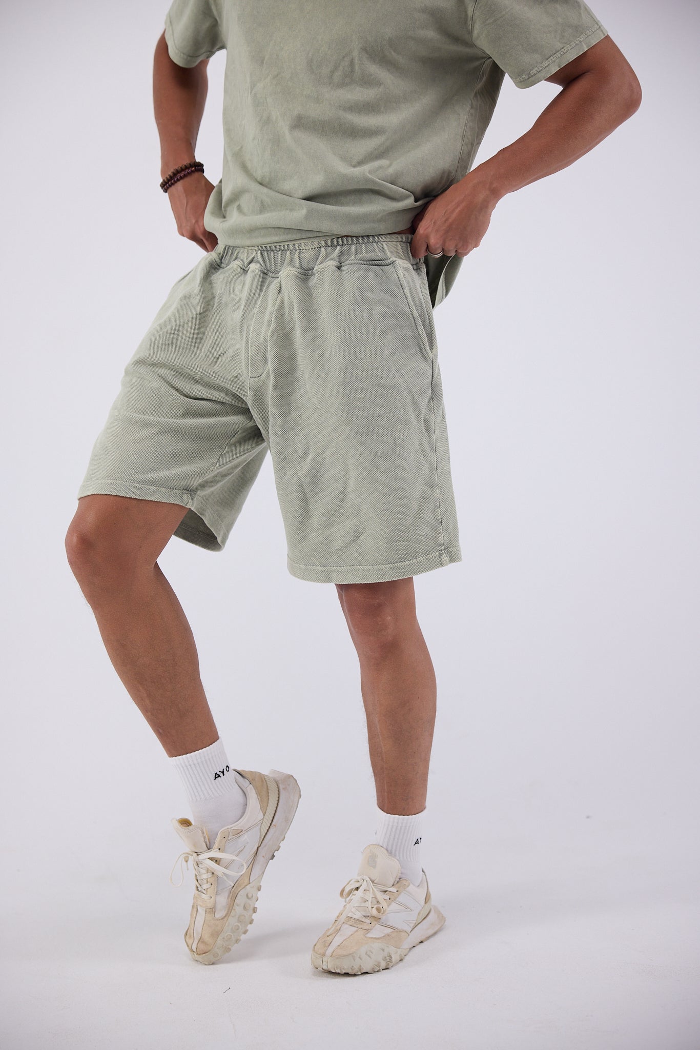 Washed Comfort Shorts - IVORY