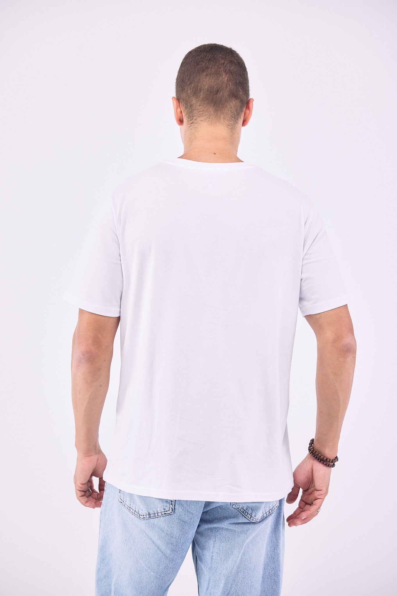 Crew Neck Classic T-Shirt - WHITE